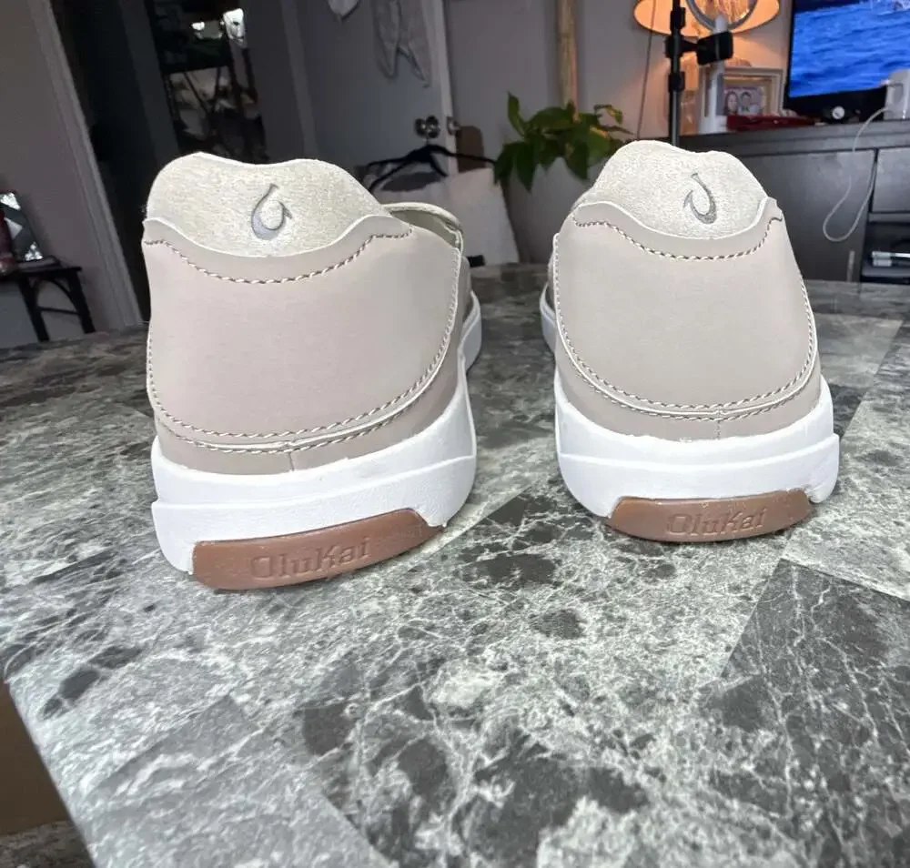 OluKai Lae'ahi Textile Mesh Slip-On Shoes Clay